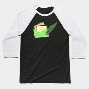 Letter Writing (green) Baseball T-Shirt